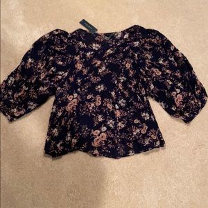 Lucky Brand floral blouse